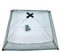 Mwqpgyh 60x60cm Köderfischsenke Mit Rand, Fischsenke Mit AntiFlucht Rand, Köderfischfalle, Köderfisch Senke Mit Fluchtschutz Und Schnellspann-System, Klappbarer Fischnetz-Garnelentopf, Angeltopf