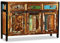 Cozynest Handgefertigt Kommode Beistellschrank MehrzweckschrankAnrichte Schrank Sideboard Altholz Massiv 120x35x76 cm