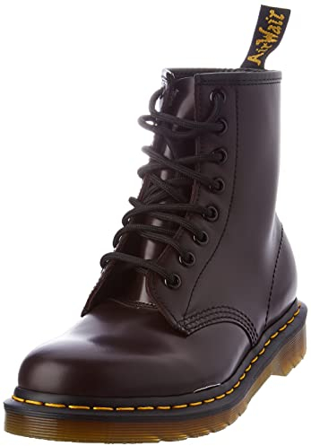 Dr. Martens Unisex bovver Boots, Burgundy, 37 EU