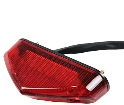 EastVita Universale Moto LED Stop Freno Fanale Posteriore Indicatori di Segnale Luce Freno Posteriore Accessori per la Modifica delle Parti del Motociclo Guscio Rosso