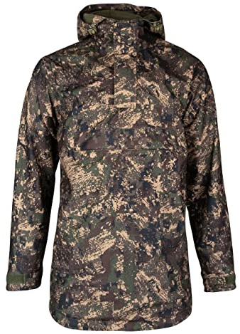JACK PYKE Galbraith mens Smock Waterproof Windproof Hooded Jacket, Silent Outdoor Hunting Pullover, Adjustable Cuffs & Waist, Multi Zip Pockets, Breathable Lining for Shooting, Hiking - Size S-3XL