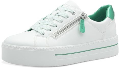 Jana Sneaker da Donna con Suola Platform con Cerniera Vegan