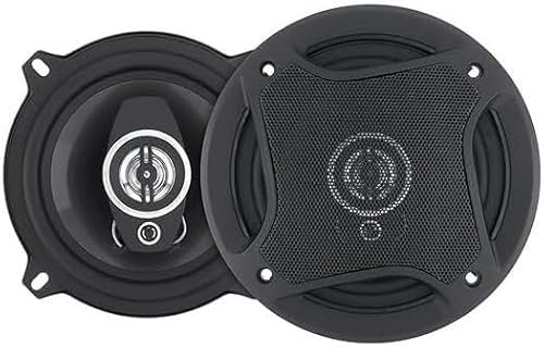 SQUADO Coppia Casse Auto 16CM, Altoparlanti Fino a 500W con Griglia Protettiva, Impedenza 4 Ohm, Audio Potente e Nitido per Auto