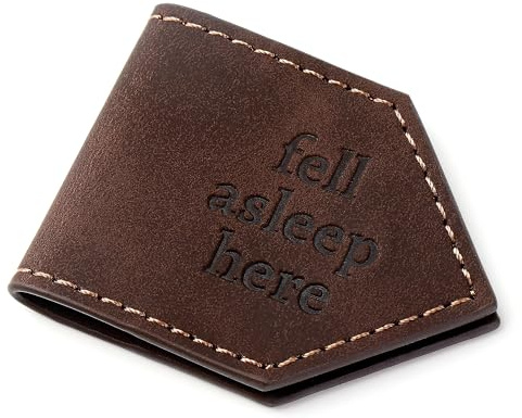 Faux Leather Magnetic Bookmark - Thoughtful Gift for Adult & Kid Booklovers - Cute Bookmark for Novel, Journal, Cookbook