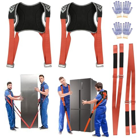 Tragegurte Umzug, Möbeltragegurt Tragegurte Umzug 2 Personen Umzugshelfer mit Schwamm Weste 800kg Hebegurt Umzugshelfer Tragbar Tragegurt für Haushaltsgeräte und Gegenstände