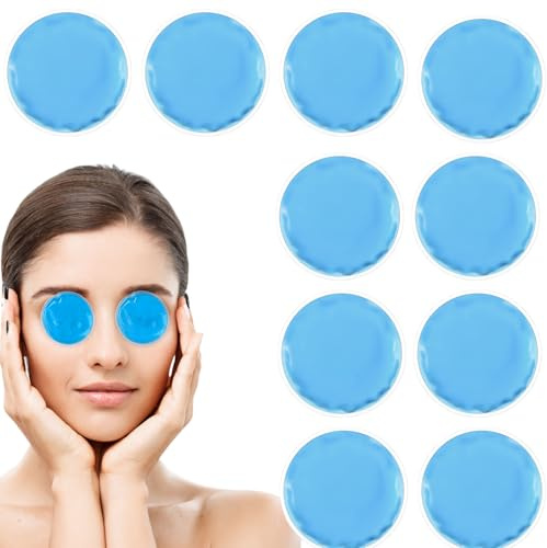 10 Piezas Bolsa Hielo Lesiones,Bolsa de Gel Frio, Compresa de Gel, Compresas Frías y Calientes, Reutilizable, para Lesiones Dolor de Cabeza, Dientes, Ojos Cansados, Lactancia, Niños