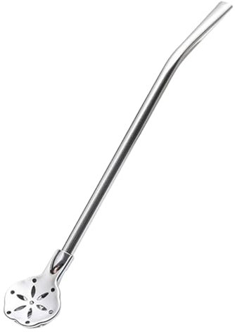 Cucchiaio filtro di paglia | Cannuccia da filtro da bere in acciaio inossidabile, paglia da infusore per tè portatile, filtri filtro a forma di fiori riutilizzabili per caffè, ristoranti, tè al latte,