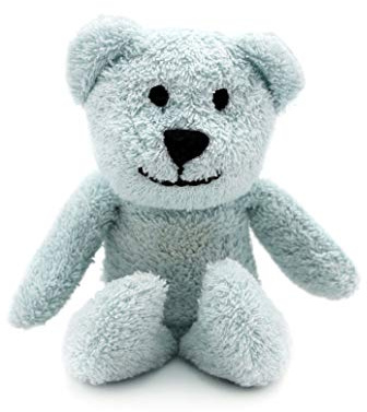Thermal-Aid Zoo Mini — (Buckley The Blue Bear) — Mold-Resistant, Washable Hot & Cold Pack for Kids — Heating and Cooling Pad with Natural Corn Filling — Reusable Plush Toy