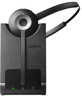 Jabra Pro 935 - Mono auricular inalámbrico, con micrófono Bluetooth para softphone y dispositivos móviles, versión para el Reino Unido