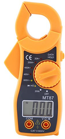 Digital Multimeter, Clamp AC DC Voltmeter Ammeter Ohmmeter Volt Tester LCD Meter, for Safely Measures Voltage, Resistance, Current, for Home, Automotive Maintenance