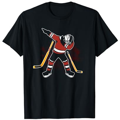 Eishockey Dab Bekleidung Dabbing Eishockeyspieler T-Shirt