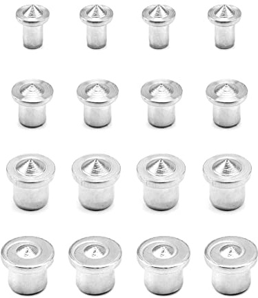 QWORK® 16 stycken pluggcentreringspenna, pluggstöd, träplugg set, 6/8/10/12 mm, träarbete borrverktyg, massiva