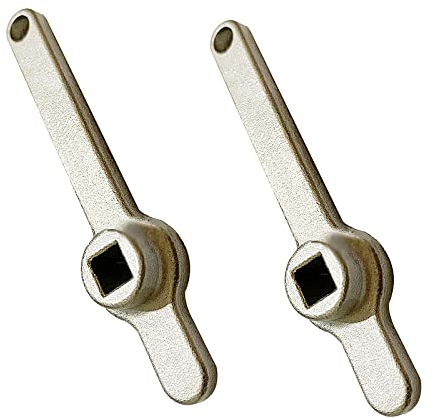 2 Stück Heizung Entlüftungsschlüssel, Heizungsschlüssel Vierkantschlüssel Heizungsentlüftungsschlüssel Entlüftungsschlüssel für Heizkörper Heizungsventil aus Premium Edelstahl