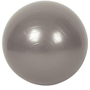 A2ZWORLD Boule Pilates Grande, boule de fitness, boule de gymnastique de yoga, couleur assortie, diamètre de 55 cm ou 65 cm (diamètre 65 cm), assortis, gris