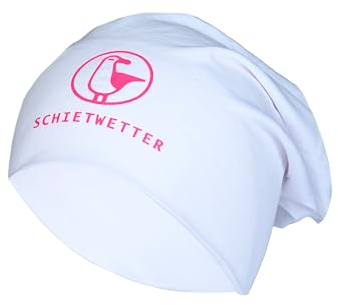 SCHIETWETTER Leichte Beanie Mütze Möwe, Übergangsmütze, dünne Kopfbedeckung, Logo-Print, stretch, warm, einfarbig