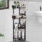 Orimade 4 Unidades de Estante de Ducha de pie, estantería de Esquina para Ducha Independiente, cestas de Ducha, Soporte para baño, Color Negro