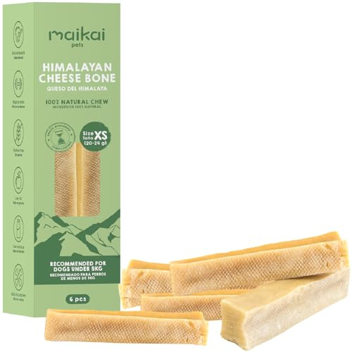 Latte di Yak per Cani Masticativi Naturali per Cuccioli Lunga Durata Osso da Masticare Confezione da 6 Formaggio dell´Himalaya 100% Puro per la Salute Dentale Meno di 5kg Regali per Cani