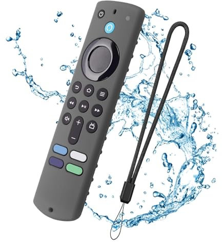 Funda Silicona 16 x 4,5 cm para Fir-e TV Stick 4K, Antideslizante con Cordón, Resistente a los Golpes y Caídas