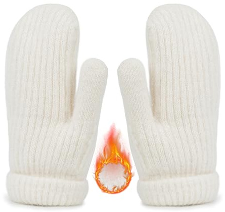 Winter-Warm-Knitted Mittens for Women-Cold Weather Stretch-Thickened-Gloves