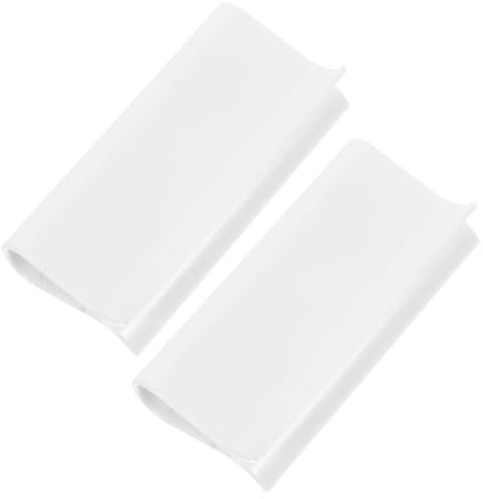 AKOOSY 2piezas Tiradores para Estores Enrollables Sin Cuerda Abrazadera Tipo r Resistente para Persianas Ventana Accesorio Práctico para Cortinas Rodantes Blancas