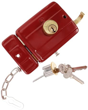 LIFKOME Cerrojo Deslizante de Metal para Puertas Seguridad Interior y Exterior Pestillo Fijo para Puertas Correderas Cerradura Resistente para Hogar y Oficina