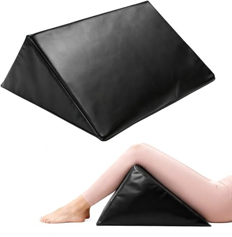 JZHLLA Cuscino per lettino da massaggio, supporto per gambe, schiuma 30D resistente con copertura in poliuretano facile da pulire, cuneo sollevante per gambe per fisioterapia, 50 x 47 x 39 x 29 cm