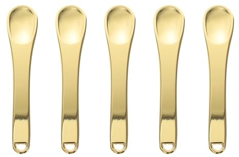 TOPBATHY 5pièces Cuillères Doseuses à Maquillage Portables Et Spatules Cosmétiques Pratiques De Mini Cuillères Pour Crèmes Et Prélevements De Produits