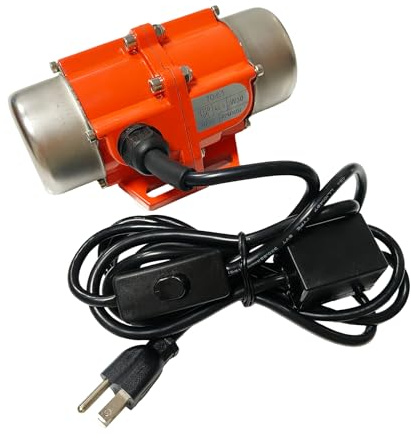 Vibration Motor Concrete Vibrator AC Single Phase 110V 40W 3600Rpm Industrial Vibrating Souce Force 110lbs for Sand Shaker Table with Power Plug (40, Watts)