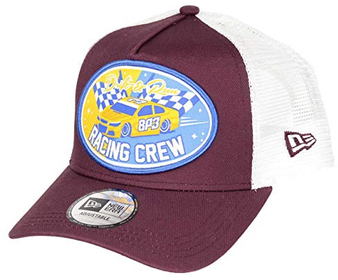 New Era Racing Crew Cap Auto Trucker Verstellbar Kappe Basecap Weinrot - One-Size