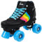 Alivisa Rookie Immer Regenbogen-V2 Skates mit 4 Rädern,Black Rainbow,EU 33 (UK 1)