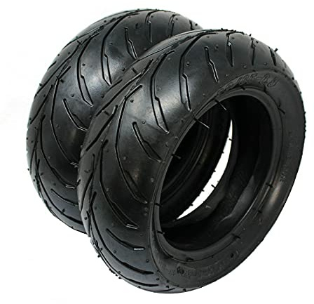 TRENO GOMME MINI MOTO 90x65-6,5' + 110/50-6.5 RUOTE MINIMOTO CON CAMERE D ARIA