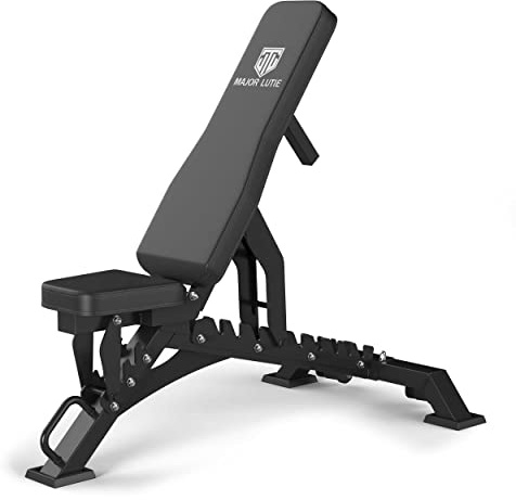 Major Fitness Weight Bench - 1300LBS Weight Capacity and 36 Adjustable Positions Strength Training Bench for Garage and Home Gym Workouts (Black)