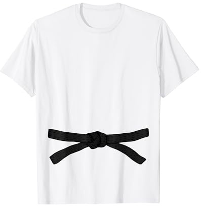Black Karate Aikido Taekwondo Judo Arte Marziale Belt Idea Maglietta