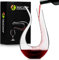 Carafe à vin rouge avec aérateur – Carafe à vin en cristal de 750 ml et purificateur pour bar à domicile (forme de U)