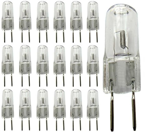 UGEFKMQ 20Pc Ampoules Halogènes G6.35 24V 75W G6.35 Lampe À Capsule Transparente Gy6.35/G6.35 Base À 2 Broches 100W