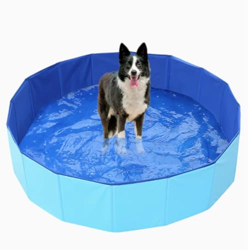 ZHXQRP Piscina Pieghevole per Cani, Piscina in Plastica Vasca Professionale per Toelettatura per Cuccioli di Piccola E Media Taglia