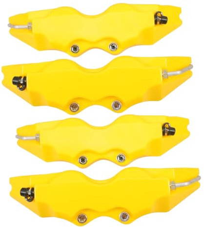 Mikinona Brake Caliper Cover Kit 2 Sets Yellow Caliper Paint for Car Rear Front Hub
