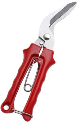 Heavy Duty Scissors, 8 Inch Stainless Steel Multipurpose Shears, Industrial Grade Sharp Blades for Cutting Carpet, Cardboard, Fabric, Leather, and Metal Wire, Durable Workshop & Home Scissors