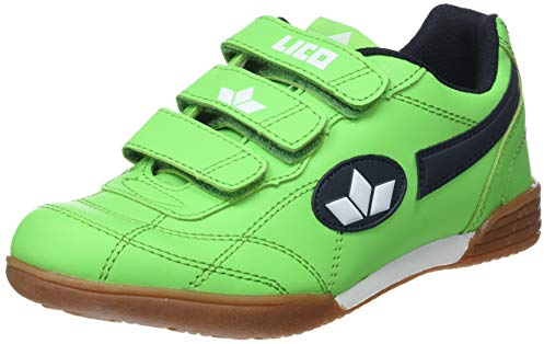 Lico Unisex Kinder Bernie V Hallenschuhe, Grün Marine Weiß, 36 EU