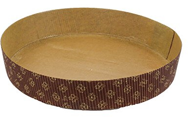 Novacart MB240/45 Paper Baking Pan 9.5 Inch Bottom Diameter x 1.75 Inch High - Pack of 12