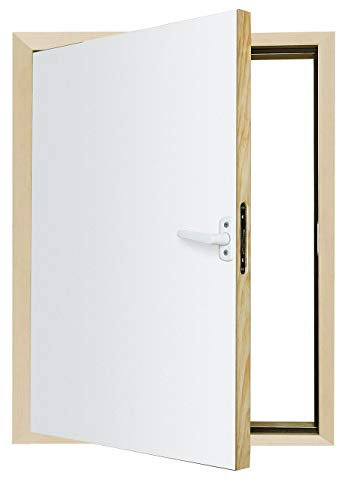 FAKRO - Kniestocktüren DWK 55x80, Tür Holz mit Wärmedämmung, aus einem Kiefernholzrahmen, gute Thermoisolation, links oder rechts