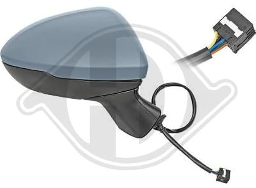 DIEDERICHS 1808324 Außenspiegel Seitenspiegel Seitenrückspiegel Komplettspiegel für elektr.Spiegelverstellung beheizbar elektrisch anklappbar konvex rechts
