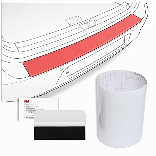 tuning-art FL157 Ladekantenschutz Folie mit Rakel passend für Volkswagen ID.3 2020-, Farbe:Transparent