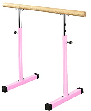 Freistehende Ballettstange, tragbare Tanzstange für Zuhause, verstellbare Ballettstange für Erwachsene, zum Tanzen, Pilates, Yoga, Stretching-Ausrüstung (Größe: 100 cm, Farbe: Weiß)