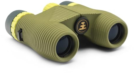 Nocs Provisions Standard Issue 10x25 Waterproof Binoculars, 10X Magnification, Bak4 Prism, Wide View Multi-Coated Lenses for Bird Watching, Hiking & Backpacking - Olive Green