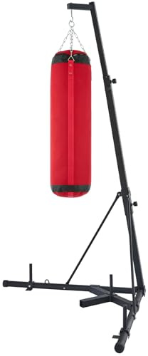 ZELUS Punching Bag Kit Heavy Duty Bag Stand and Sandbag for Home Gym 100 kg Max