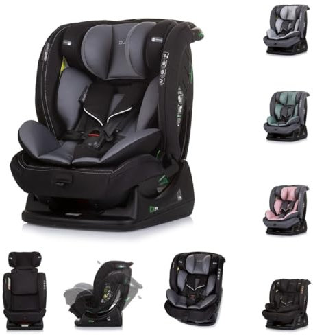Chipolino Kindersitz i-Size Aviato (40-150 cm) Gruppe 0/1/2/3, verstellbar, Farbe:dunkelgrau
