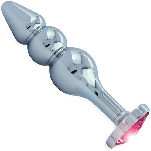 Palline anali e anal beads lunghezza 11,3 cm ⌀2,7 cm catena anale per donne metallo catena anale che assorbe calore e freddo palline anali per uomini e donne sex toy anale anal beads FOPS S37-10