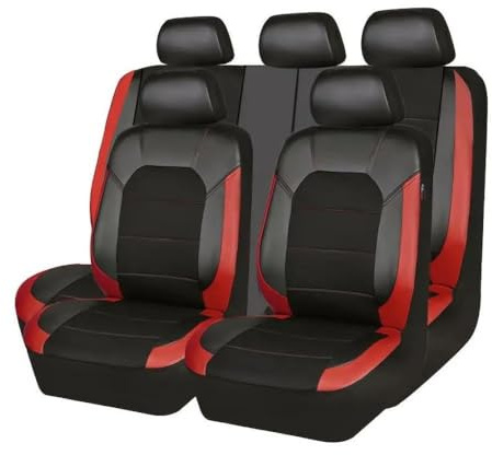 FZIYUAN Coche Fundas Asientos para Chevrolet Cruze J300 2009-2012, Cómodo Interior Juegos Cubreasientos Protector Accesorios,Red