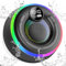 Portable Bluetooth Speaker, Bluetooth 5.3 Wireless Speakers with RGB Lights, HD Surround Stereo Sound, Built-in Mic, IP7 Waterproof Speakers with Time Display, for Party, Shower, Outdoors Sport, Black
